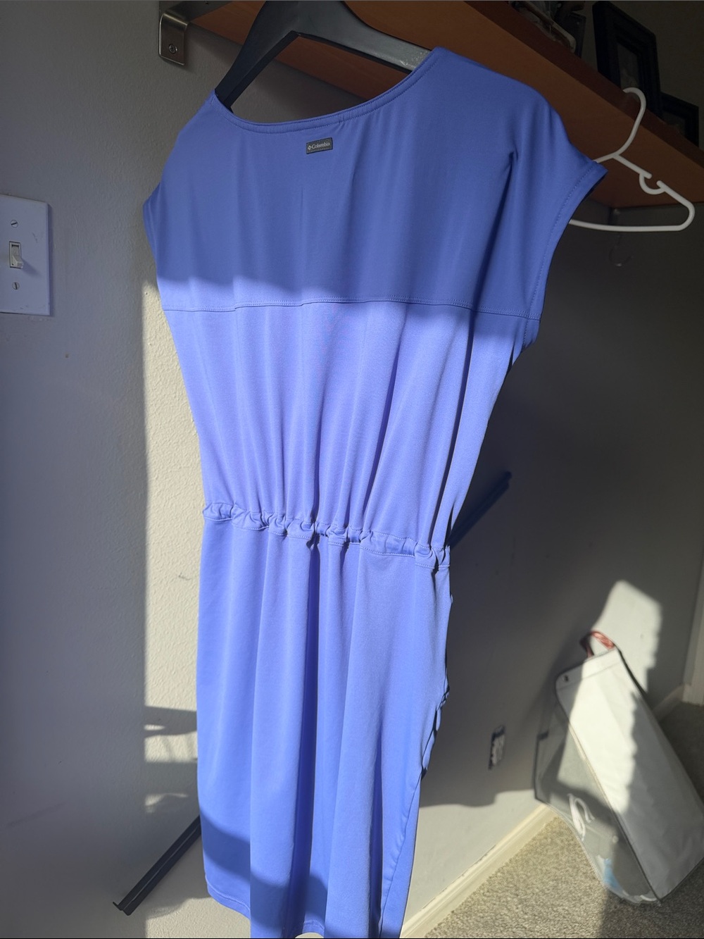 Columbia Lavender Drawstring Waist Midi Dress